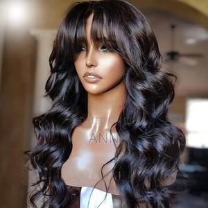 26 Inch Soft Synthetic Wig With Curtain Bangs - thumbnail 2
