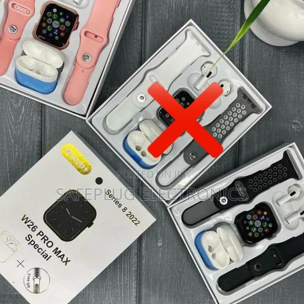 2-in-1 Smart Watch + Free Earpods Call/Bp Tracker— - thumbnail 3