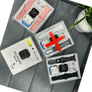 2-in-1 Smart Watch + Free Earpods Call/Bp Tracker—”
