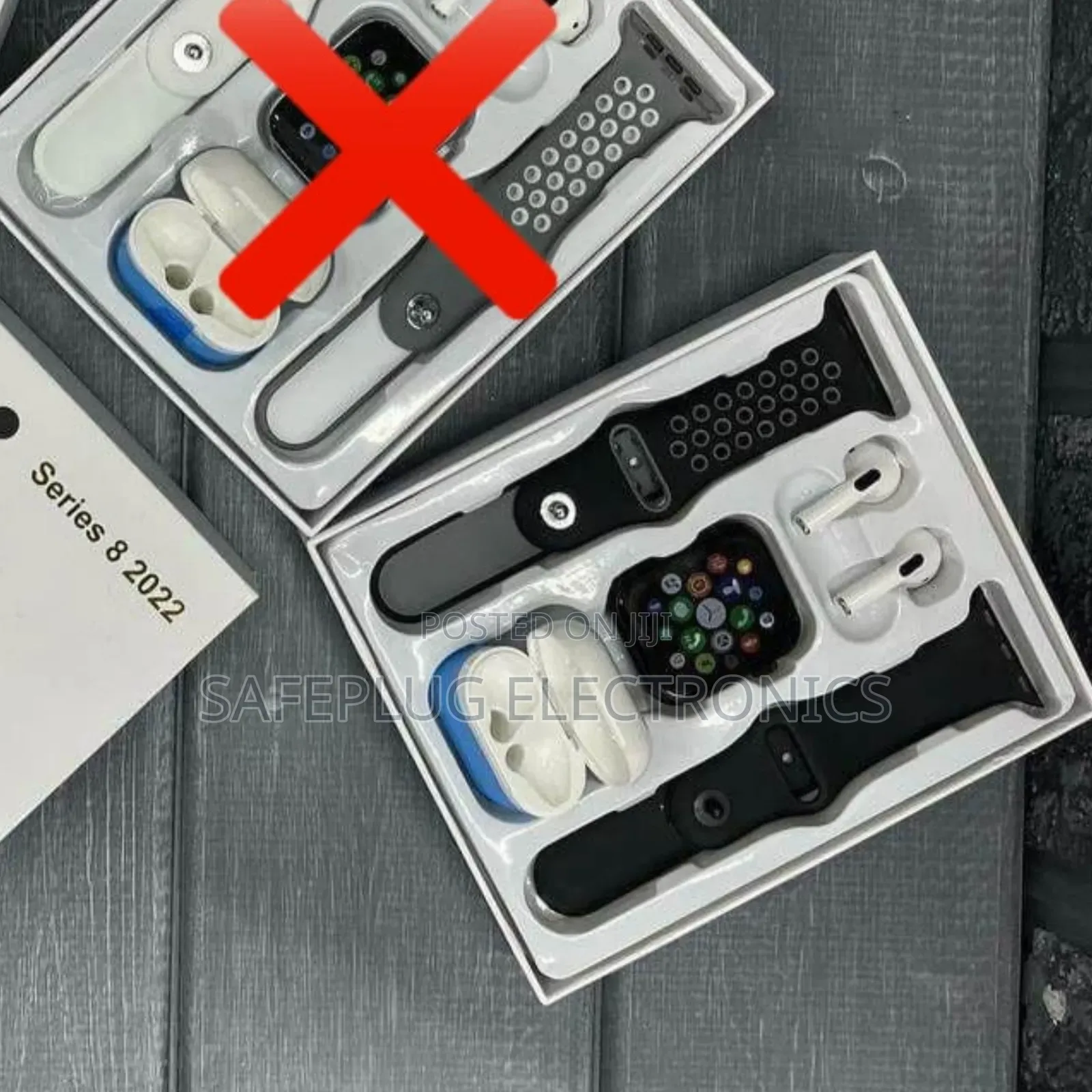 Smart Watch Reads Whatsapp, Heart Rate + Free Earbuds