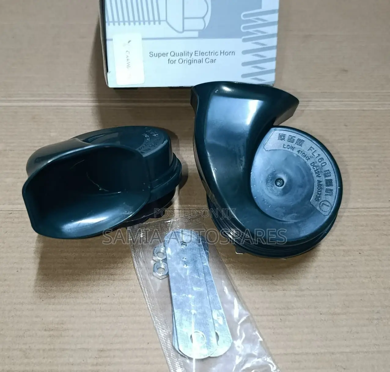 Horn Black Packing 12v