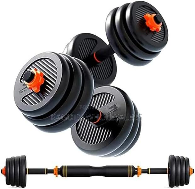 Black 6in1 50kgs Dumbells