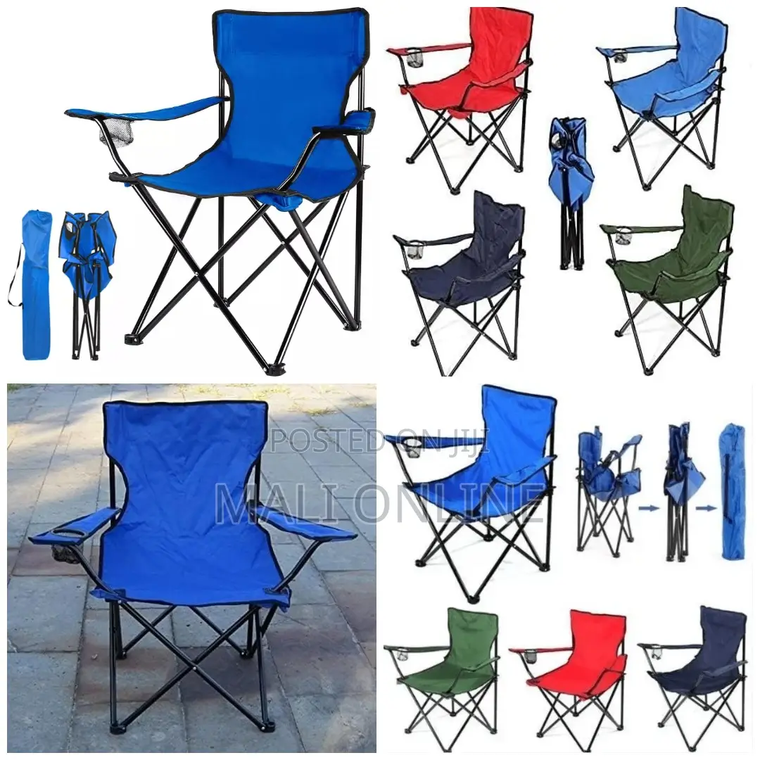 Foldable Camping Chair Portable Outdoor Seat Waterproof Oxford Canvas