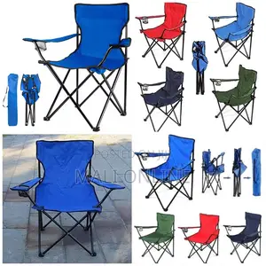 Foldable Camping Chair Portable Outdoor Seat Waterproof Oxford Canvas