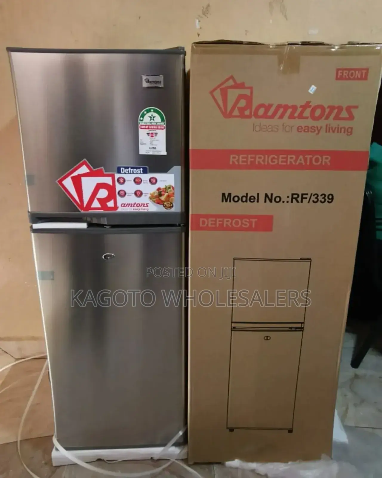 Grey Ramtons 188l Non Frost Fridge