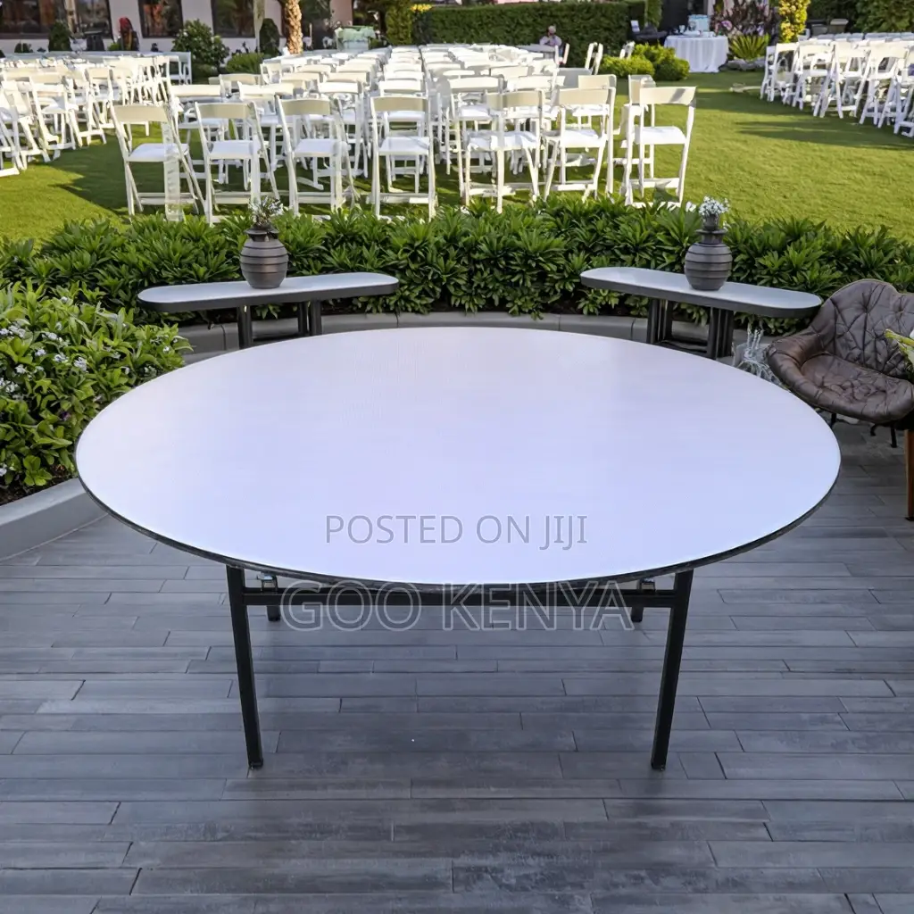 Home Table; Compact Solid Wood Round Folding Table For Small Spaces