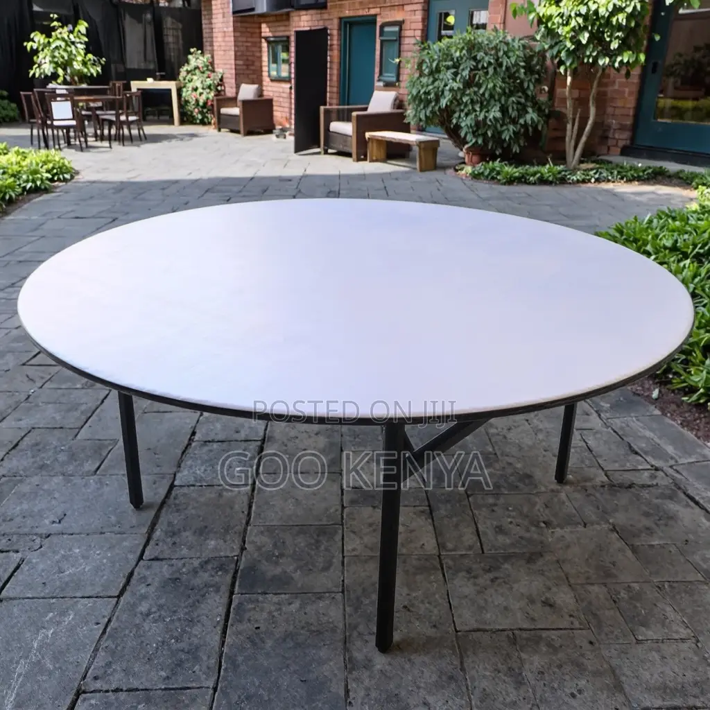 Home Table; Compact Solid Wood Round Folding Table For Small Spaces