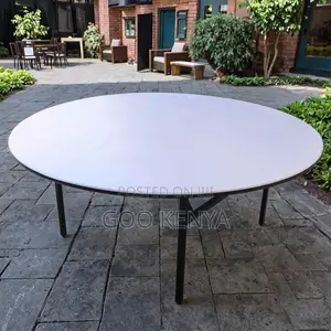 Home Table; Compact Solid Wood Round Folding Table For Small Spaces