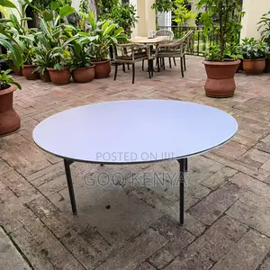 Home Table; Compact Solid Wood Round Folding Table For Small Spaces