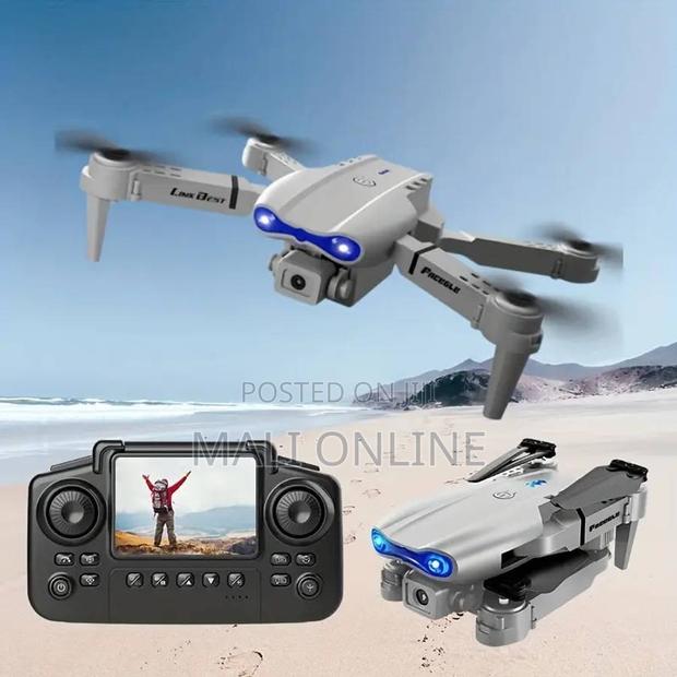 E88 Pro Drone With Camera Screen Remote Control Foldable Quadcopter Hd - thumbnail 3
