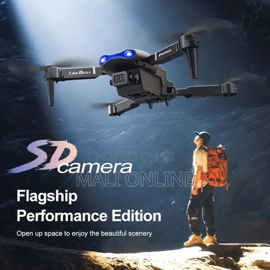 E88 Pro Drone With Camera Screen Remote Control Foldable Quadcopter Hd