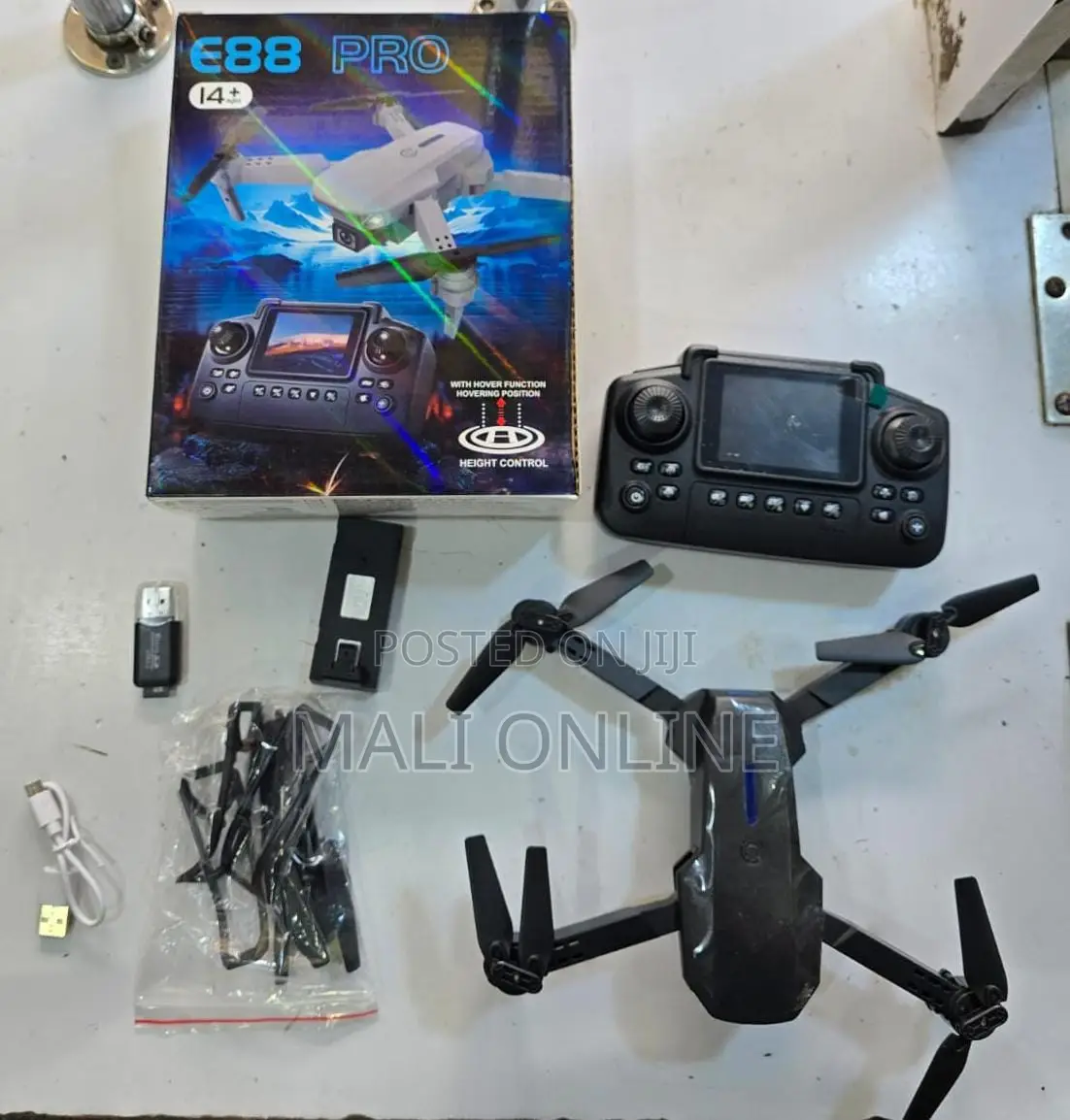 E88 Pro Drone With Camera Screen Remote Control Foldable Quadcopter Hd