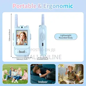 Kids Video Walkie Talkies With Camera Rechargeable Toy Radios 2 Pack