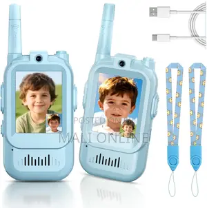 Kids Video Walkie Talkies With Camera Rechargeable Toy Radios 2 Pack