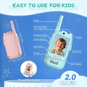 Kids Video Walkie Talkies With Camera Rechargeable Toy Radios 2 Pack