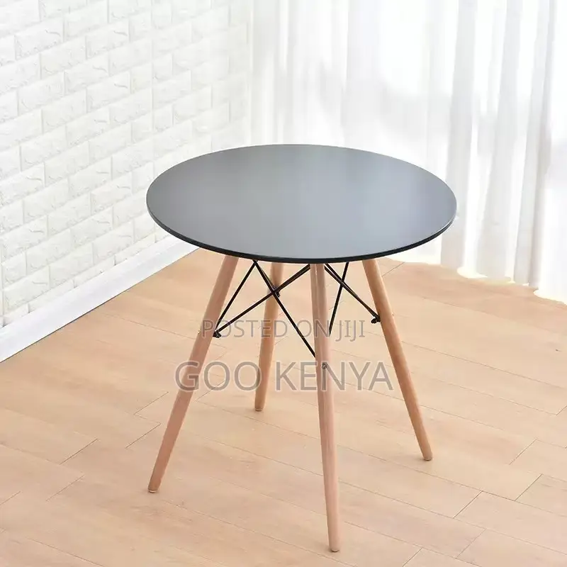 Home Table; Solid Wood Round Eames Style Coffee Or Dining Table