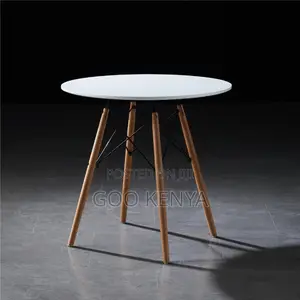 Home Table; Solid Wood Round Eames Style Coffee Or Dining Table