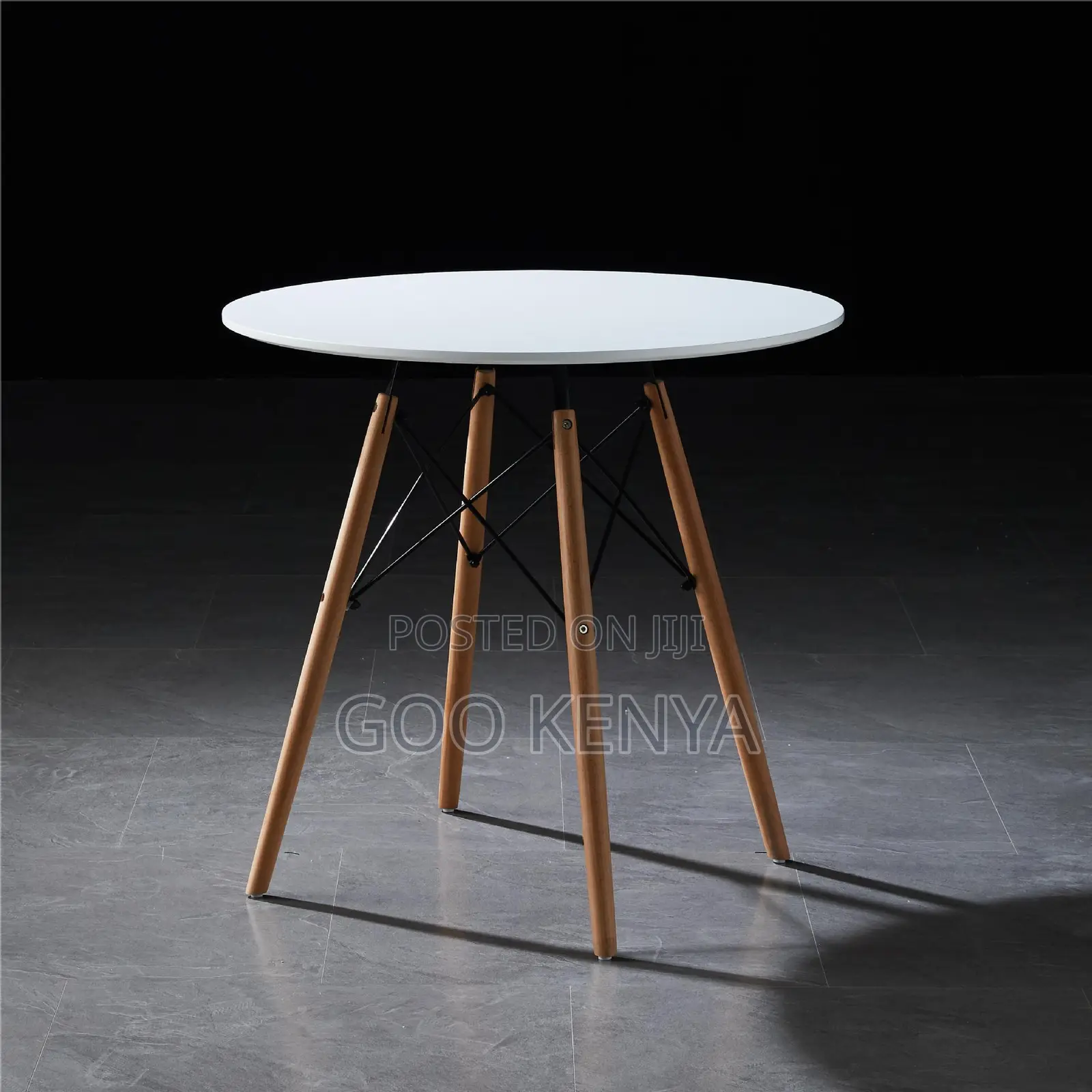 Home Table; Solid Wood Round Eames Style Coffee Or Dining Table