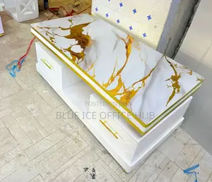 Marble Top 2 Drawer Coffee Table