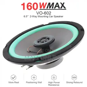 6.5 Inch 2-Way Car Coaxial Speakers 160w Pair Auto Audio Music