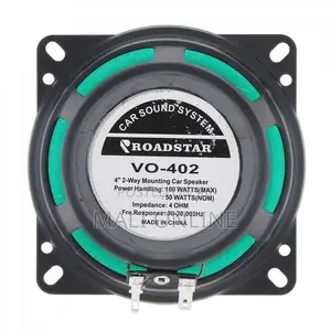 4 Inch 2 Way Car Audio Hifi Coaxial Speakers Roadstar Vo-402 100w