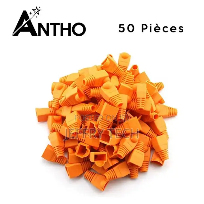 Antho Pack of 50 Orange Rj-45 Sleeves - Rj45