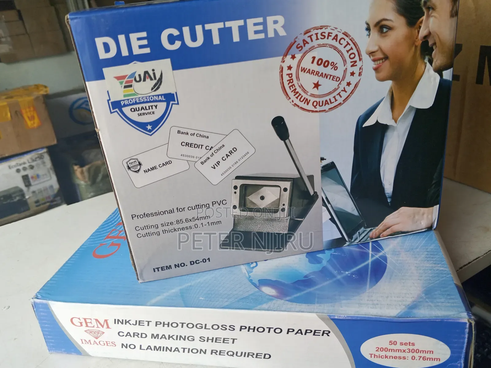 Card Die Cutter For Cutting Id Shape Card