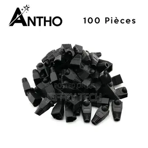 Pack of 100 Black Rj-45 Sleeves - Rj45