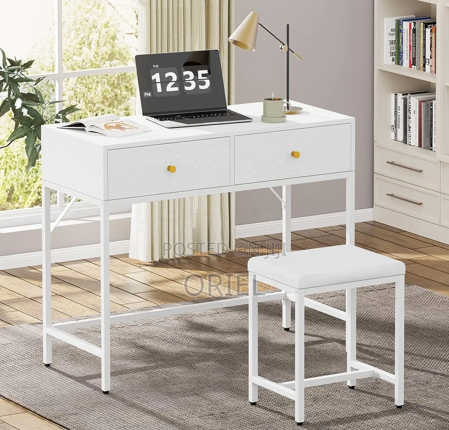 Bedroom Rack; Decorative Bedside Rack With Dual Drawers