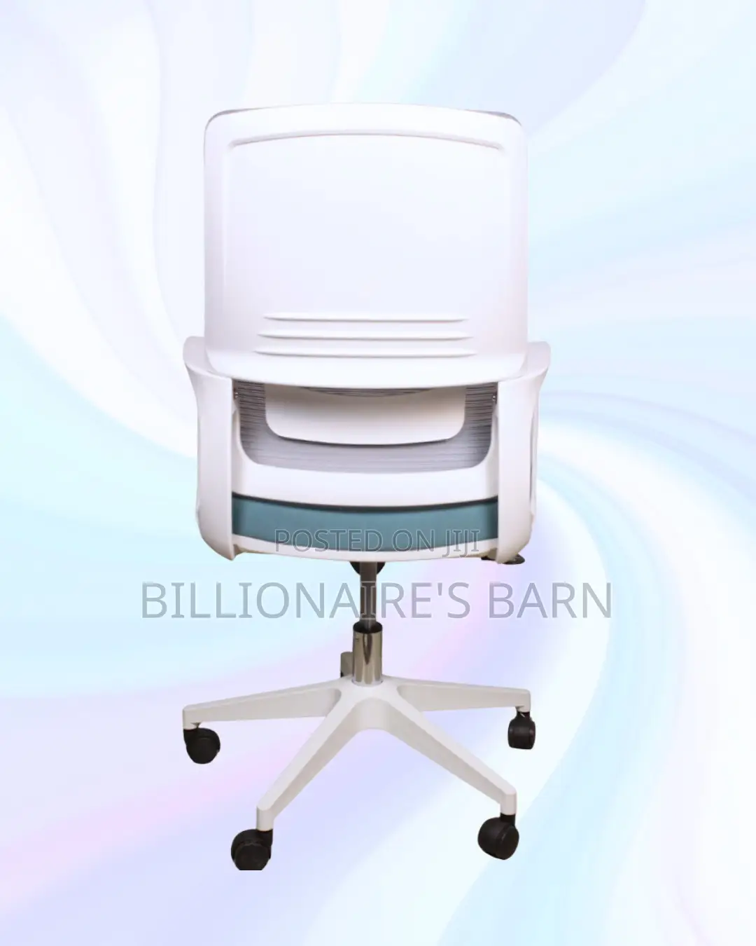 White Mid-Back Mesh Chair | Posture-Friendly Build for Productivity