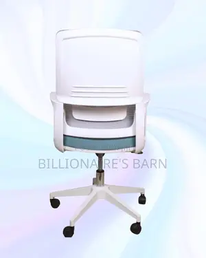 White Mid-Back Mesh Chair | Posture-Friendly Build for Productivity