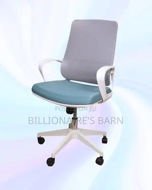 White Mid-Back Mesh Chair | Posture-Friendly Build for Productivity