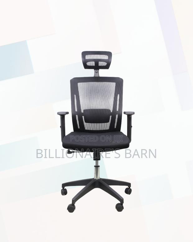 Black Ergonomic Mesh Chair | Posture-Friendly Build for Productivity - thumbnail 3
