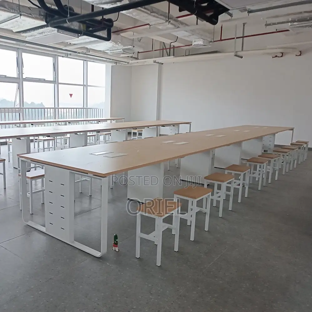 Office Desks; Compact Home Office Desk With Metal and Wood