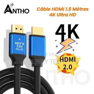 Cable Hdmi 1.5m / 1.5 Mètre - - Ultrahd - V2.0