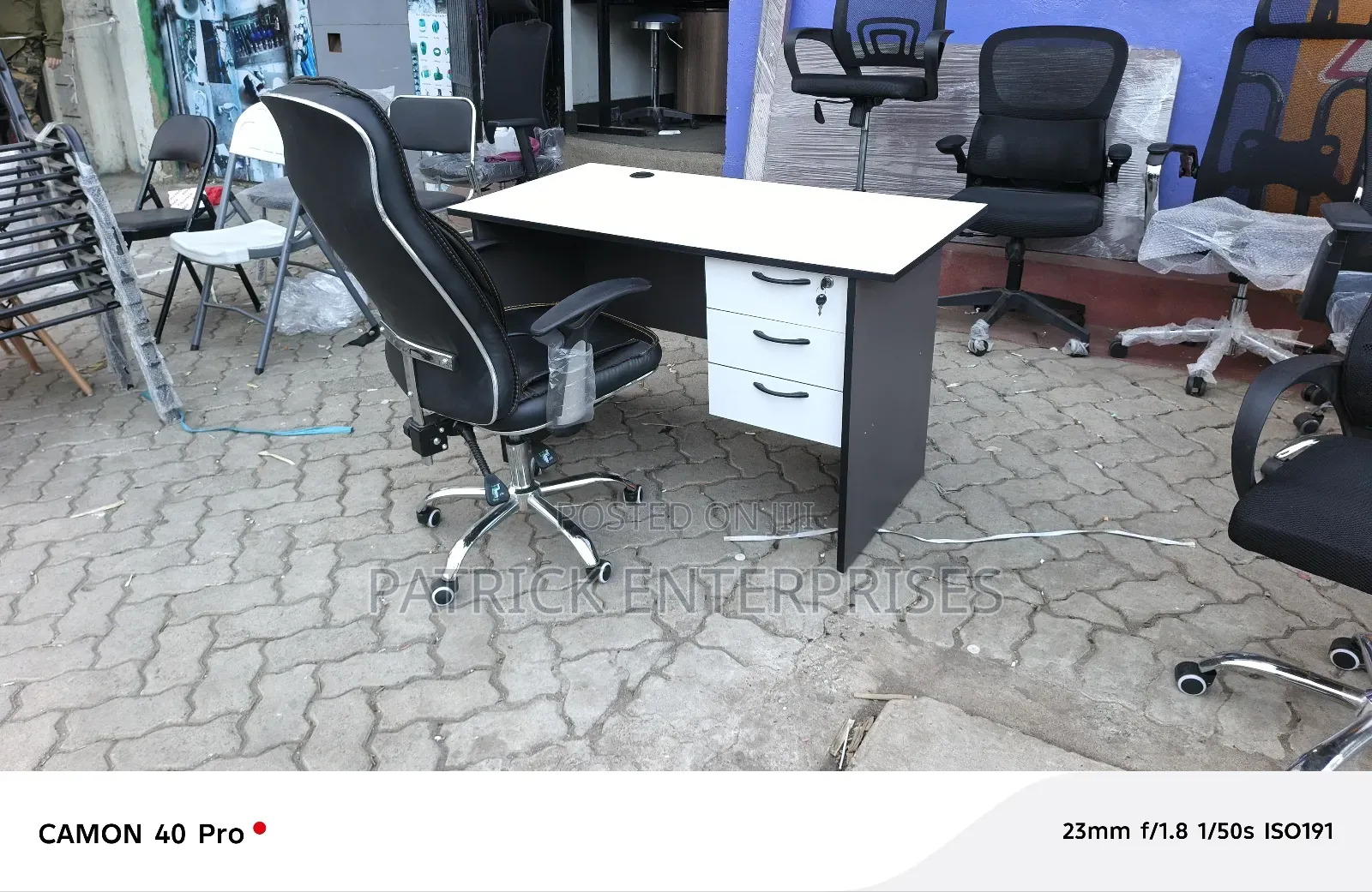 1.2 Mtrs Office Desk/ Study Desk Plus Executive Officer/ Study Chair