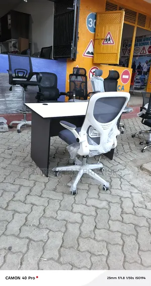 1.2 Mtrs Office/Study Desk Plus Midback Ergonomic Office Chair