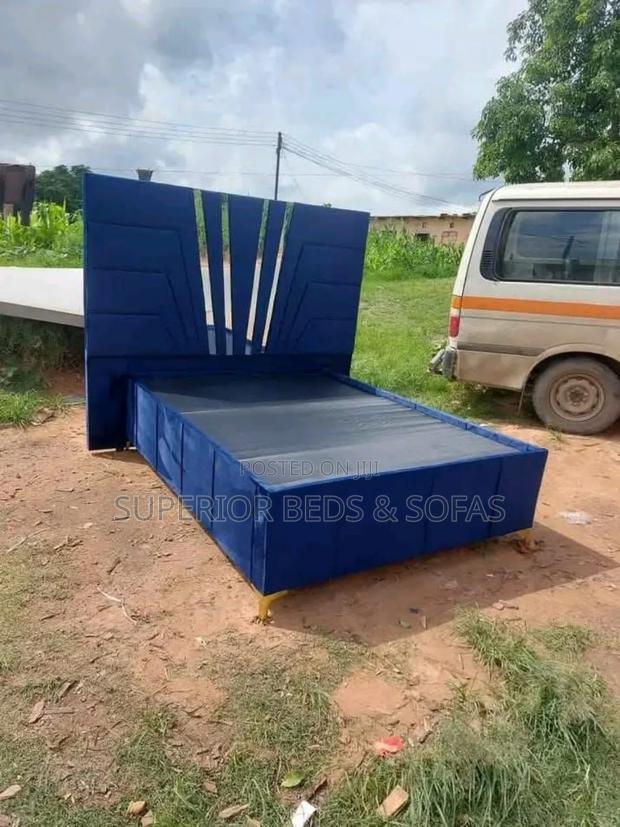 Royal Blue Designer Bed Size 5 by 6 - main view