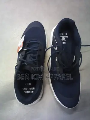 Mens Summer Golf Shoes Navy White