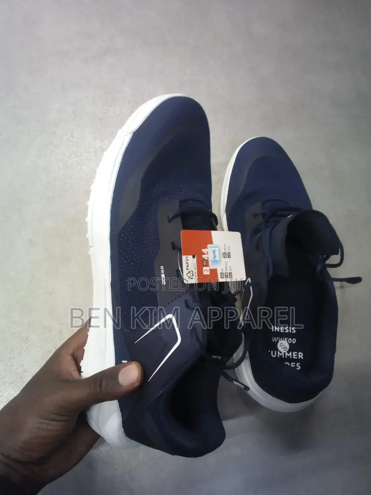 Mens Summer Golf Shoes Navy White