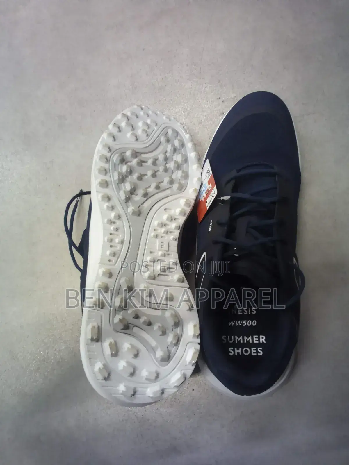 Mens Summer Golf Shoes Navy White