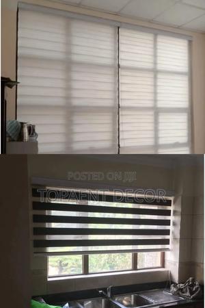 White And Black Office And House Kitchen Horizontal Blinds - thumbnail 2