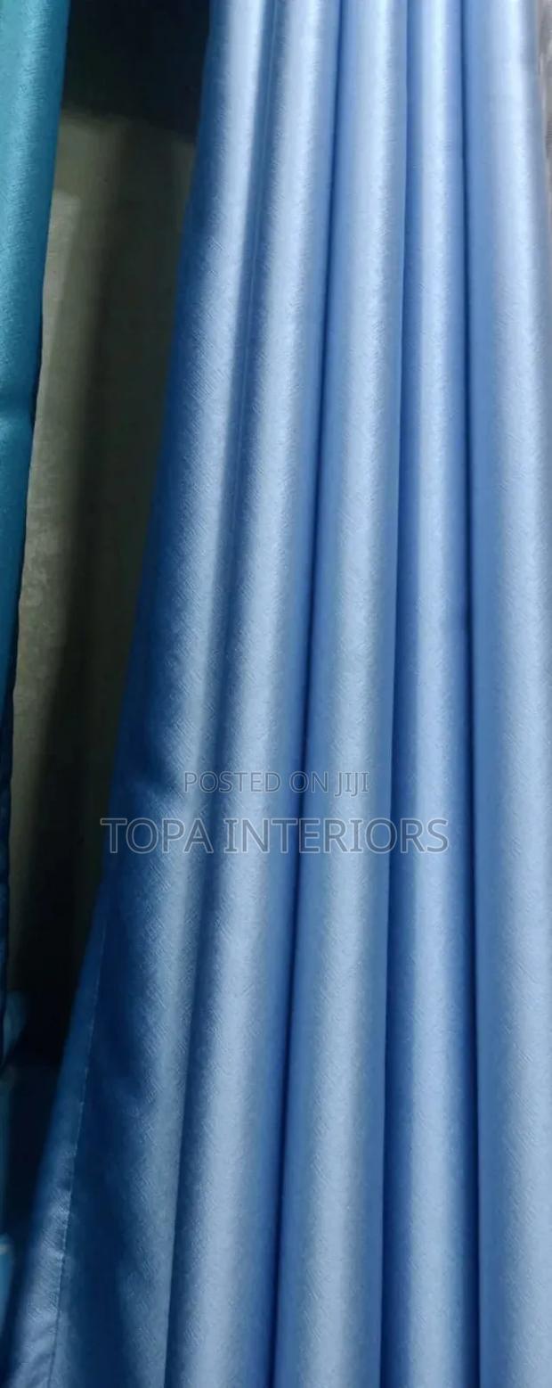 Light Blue Heavy Blackout Curtains for Total Light Block