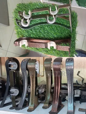 Locally Fabricated Strong Curtain Rod Double Brackets Accessories