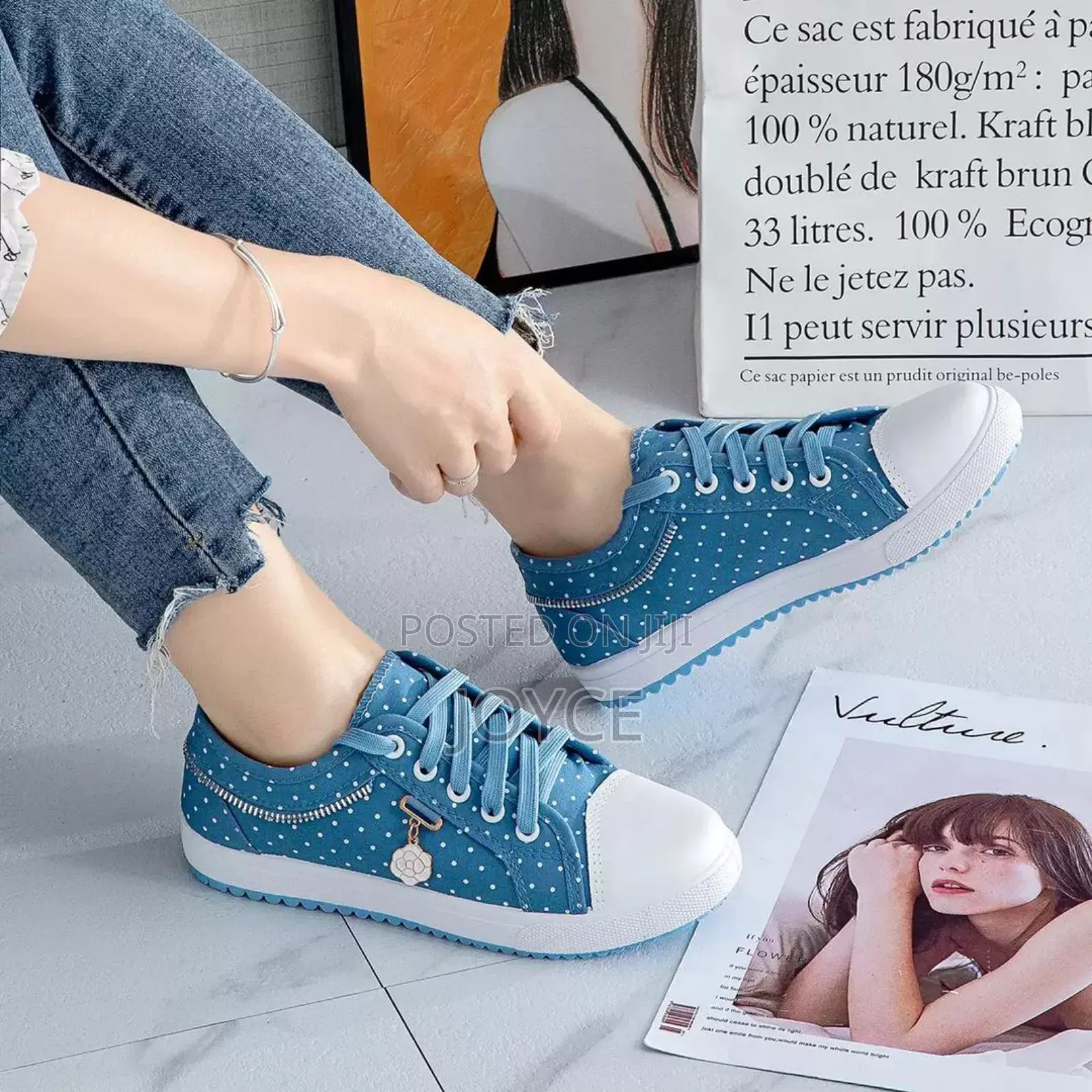 Dotted Rubber Shoes