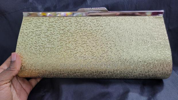 Gold Clutch Bag - main view