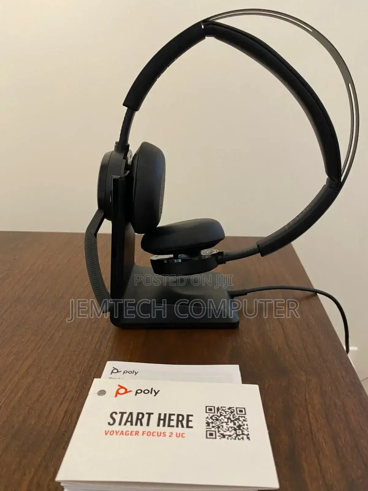Poly Voyager Focus 2 Wired/Wireless Bluetooth Stereo Headset With Anc
