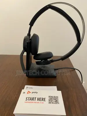 Poly Voyager Focus 2 Wired/Wireless Bluetooth Stereo Headset With Anc