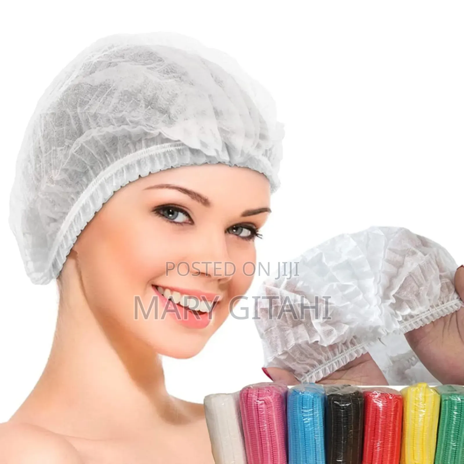 100pcs 19" Disposable Non Woven  Hair Nets