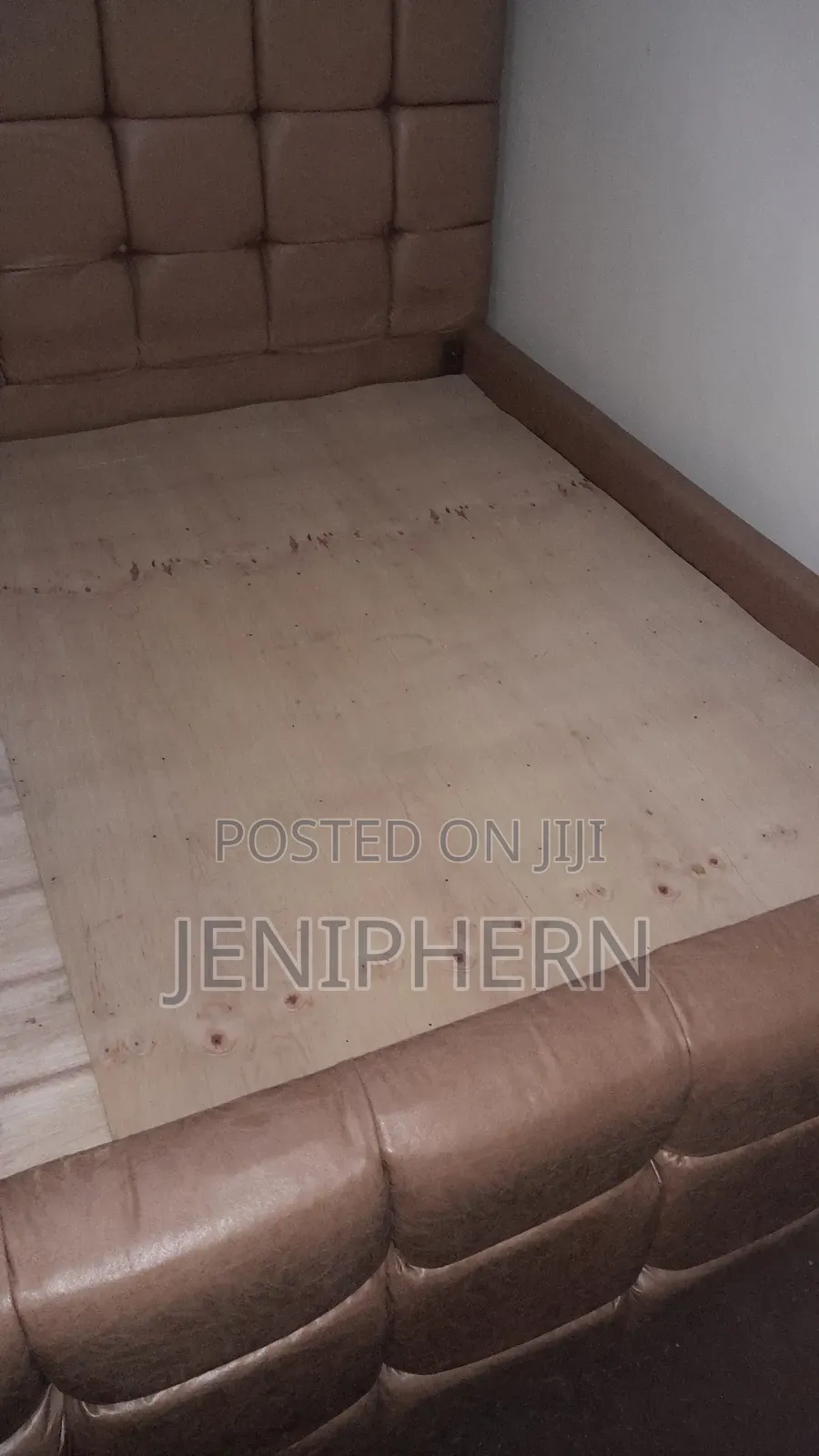 Luxury Caramel Tufted Bed – Modern Statement Piece